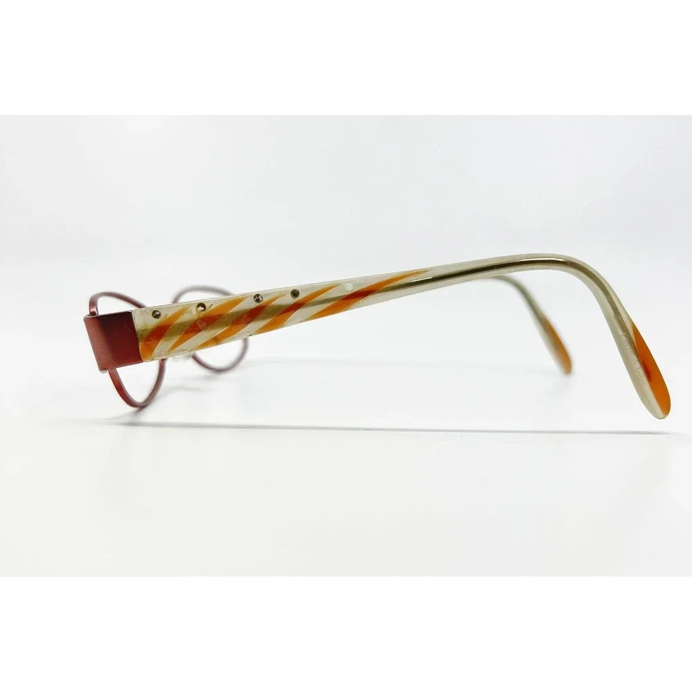 Elizabeth Arden Eyeglasses Womens Red EA 6007 2 Rhinestone Accents 52-18-135